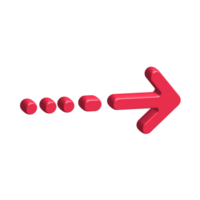 Red Arrow. 3d Red Arrow. 3D Red arrow In Different Style and shapes png