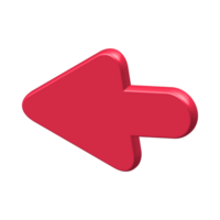 Red Arrow. 3d Red Arrow. 3D Red arrow In Different Style and shapes png