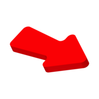 Red Arrow. 3d Red Arrow. 3D Red arrow In Different Style and shapes png
