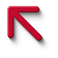 Red Arrow. 3d Red Arrow. 3D Red arrow In Different Style and shapes png