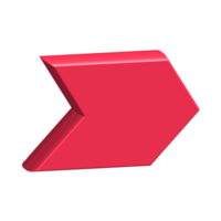 Red Arrow. 3d Red Arrow. 3D Red arrow In Different Style and shapes png