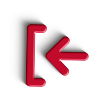 Red Arrow. 3d Red Arrow. 3D Red arrow In Different Style and shapes png