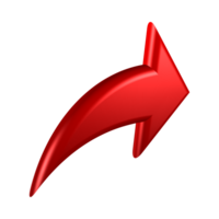 Red Arrow. 3d Red Arrow. 3D Red arrow In Different Style and shapes png