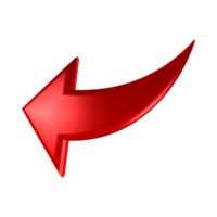 Red Arrow. 3d Red Arrow. 3D Red arrow In Different Style and shapes png