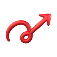 Red Arrow. 3d Red Arrow. 3D Red arrow In Different Style and shapes png