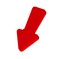 Red Arrow. 3d Red Arrow. 3D Red arrow In Different Style and shapes png