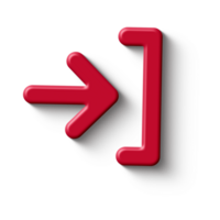 Red Arrow. 3d Red Arrow. 3D Red arrow In Different Style and shapes png
