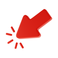 Red Arrow. 3d Red Arrow. 3D Red arrow In Different Style and shapes png
