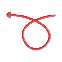 Red Arrow. 3d Red Arrow. 3D Red arrow In Different Style and shapes png