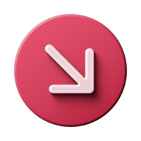 Red Arrow. 3d Red Arrow. 3D Red arrow In Different Style and shapes png
