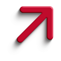 Red Arrow. 3d Red Arrow. 3D Red arrow In Different Style and shapes png