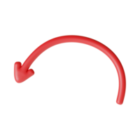 Red Arrow. 3d Red Arrow. 3D Red arrow In Different Style and shapes png