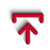 Red Arrow. 3d Red Arrow. 3D Red arrow In Different Style and shapes png