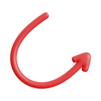 Red Arrow. 3d Red Arrow. 3D Red arrow In Different Style and shapes png