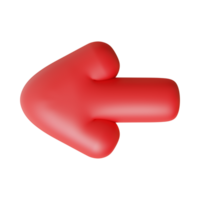 Red Arrow. 3d Red Arrow. 3D Red arrow In Different Style and shapes png