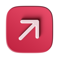Red Arrow. 3d Red Arrow. 3D Red arrow In Different Style and shapes png