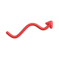 Red Arrow. 3d Red Arrow. 3D Red arrow In Different Style and shapes png