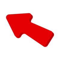 Red Arrow. 3d Red Arrow. 3D Red arrow In Different Style and shapes png