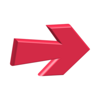 Red Arrow. 3d Red Arrow. 3D Red arrow In Different Style and shapes png