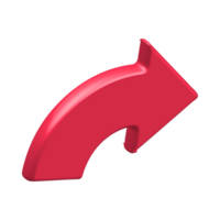 Red Arrow. 3d Red Arrow. 3D Red arrow In Different Style and shapes png