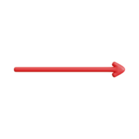 Red Arrow. 3d Red Arrow. 3D Red arrow In Different Style and shapes png