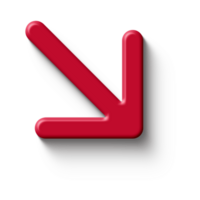 Red Arrow. 3d Red Arrow. 3D Red arrow In Different Style and shapes png