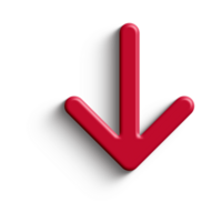 Red Arrow. 3d Red Arrow. 3D Red arrow In Different Style and shapes png