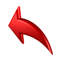 Red Arrow. 3d Red Arrow. 3D Red arrow In Different Style and shapes png