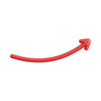 Red Arrow. 3d Red Arrow. 3D Red arrow In Different Style and shapes png
