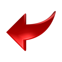Red Arrow. 3d Red Arrow. 3D Red arrow In Different Style and shapes png