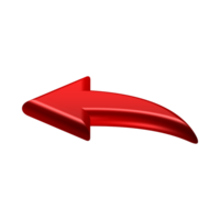 Red Arrow. 3d Red Arrow. 3D Red arrow In Different Style and shapes png