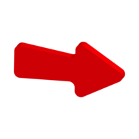Red Arrow. 3d Red Arrow. 3D Red arrow In Different Style and shapes png
