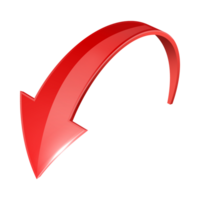 Red Arrow. 3d Red Arrow. 3D Red arrow In Different Style and shapes png