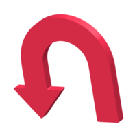 Red Arrow. 3d Red Arrow. 3D Red arrow In Different Style and shapes png
