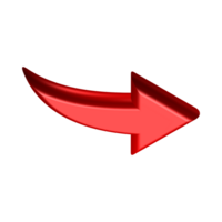 Red Arrow. 3d Red Arrow. 3D Red arrow In Different Style and shapes png