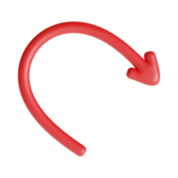 Red Arrow. 3d Red Arrow. 3D Red arrow In Different Style and shapes png