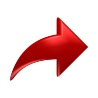 Red Arrow. 3d Red Arrow. 3D Red arrow In Different Style and shapes png