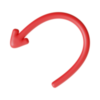 Red Arrow. 3d Red Arrow. 3D Red arrow In Different Style and shapes png