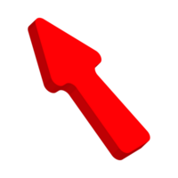 Red Arrow. 3d Red Arrow. 3D Red arrow In Different Style and shapes png