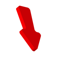 Red Arrow. 3d Red Arrow. 3D Red arrow In Different Style and shapes png