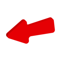 Red Arrow. 3d Red Arrow. 3D Red arrow In Different Style and shapes png