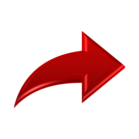 Red Arrow. 3d Red Arrow. 3D Red arrow In Different Style and shapes png