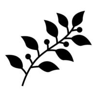 Leaf Icon and Symbols isolated on white background. vector