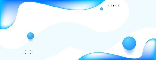 blue fluid abstract banner background vector