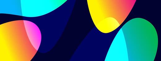abstract colorful gradient background with fluid shapes vector