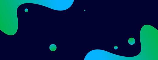 blue and green gradient fluid background vector