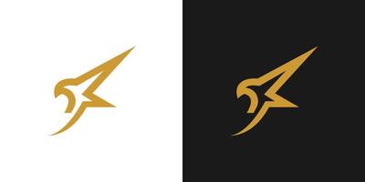 Bird abstract logo icon . Fly eagle wing design vector