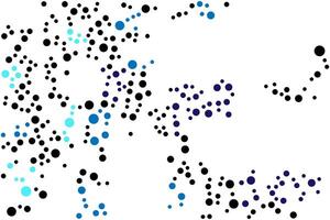 Circle shapes layout with decorative blurred design in abstract background. vector