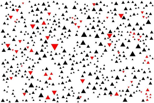Triangles shapes are different sizes and have a seamless background pattern for commercials. vector