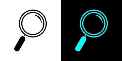 Magnifying lens icons. Zoom out and Zoom in icons. Editable stroke. vector
